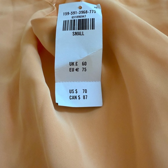 Abercrombie & Fitch Orange Cowel Neck Slip Dress - Picture 4 of 4